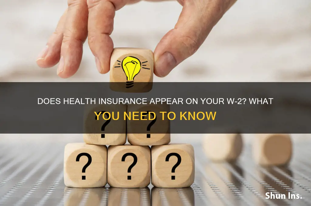 does health insurance go on w-2