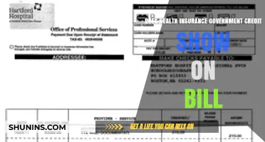 Does Government Health Insurance Credit Appear on Your Monthly Bill?