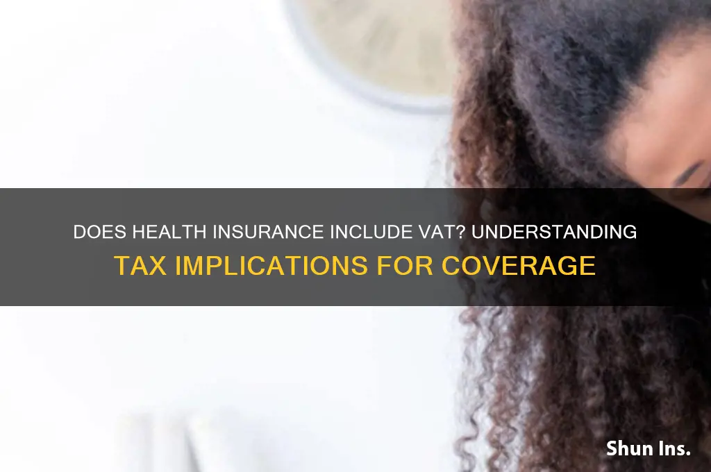 does health insurance have vat