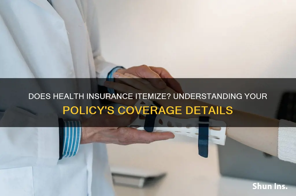 does health insurance itemize