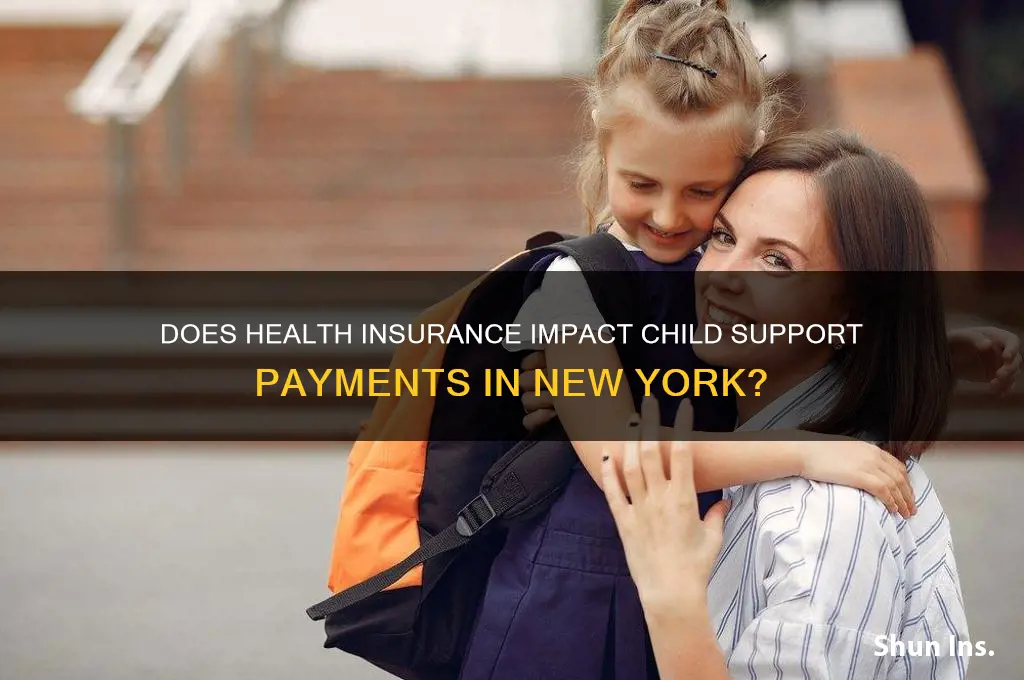 does health insurance lower child support ny