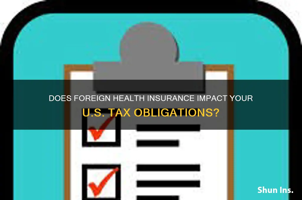 does health insurance outside of us count on taxes