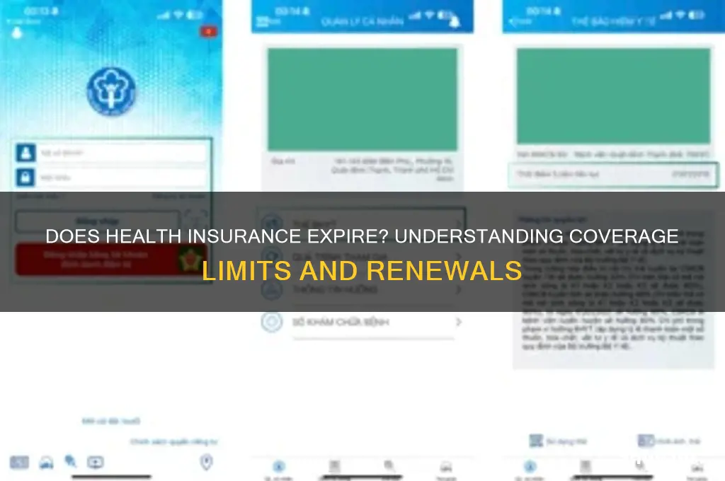 does health insurance run out