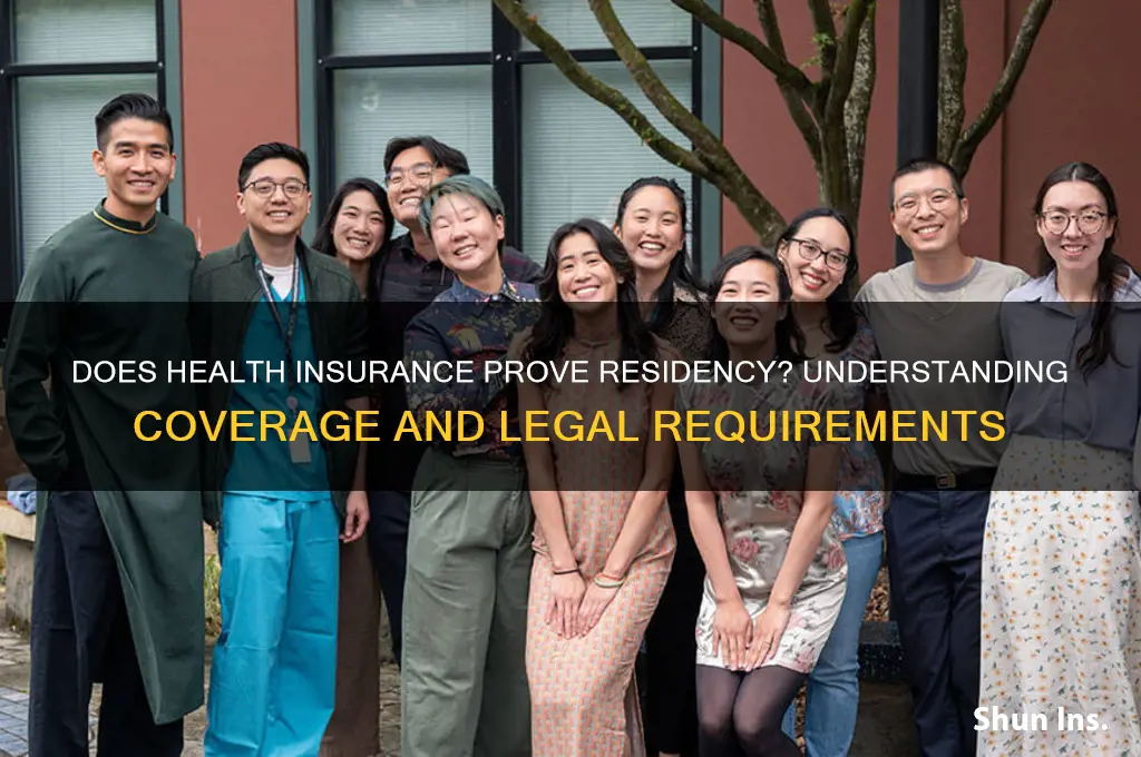 does health insurance show proof of residency