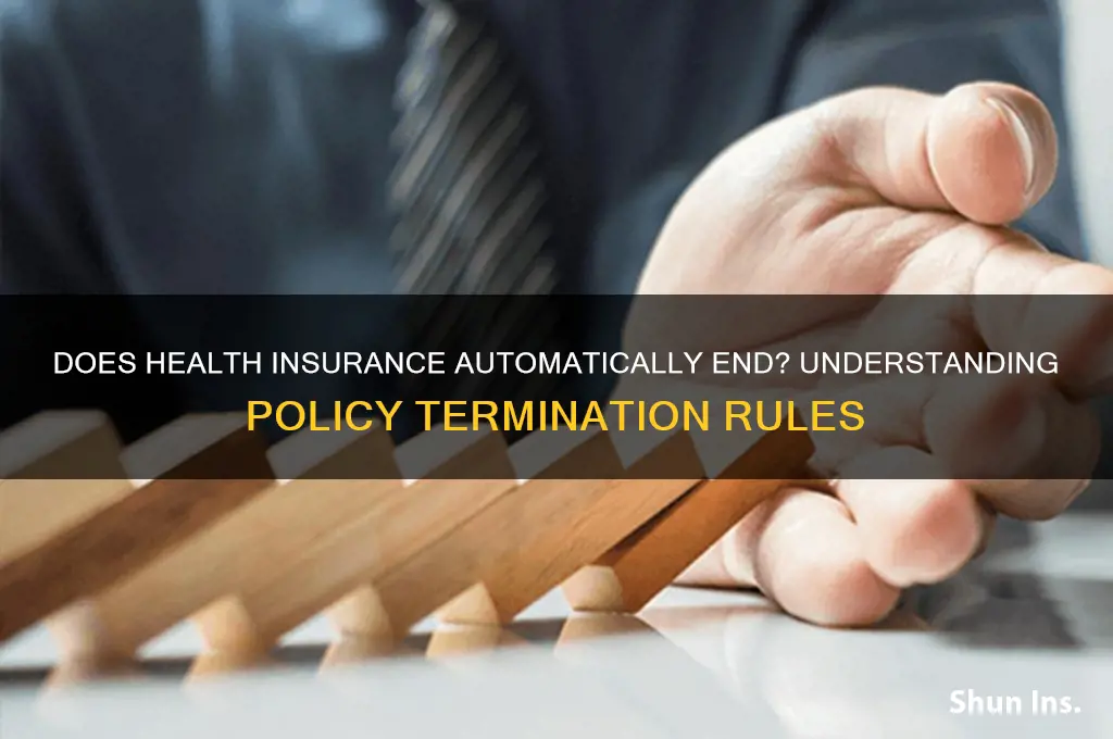 does health insurance terminate on its on