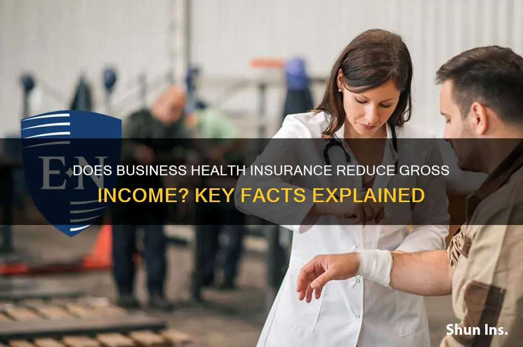 does health insurance though business come off gross
