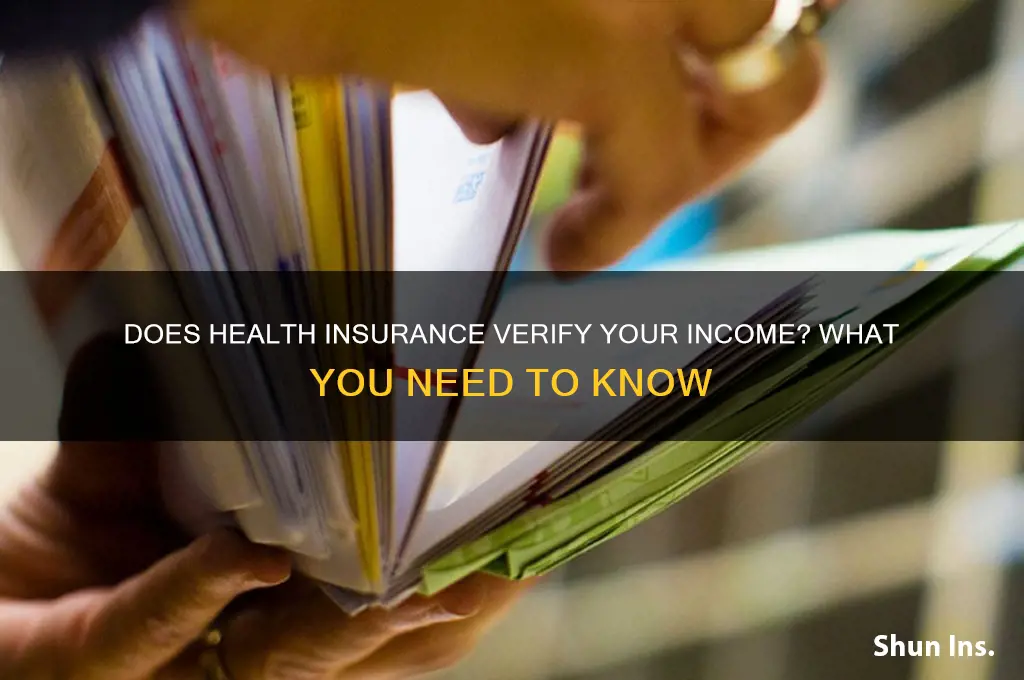 does health insurance verify your income
