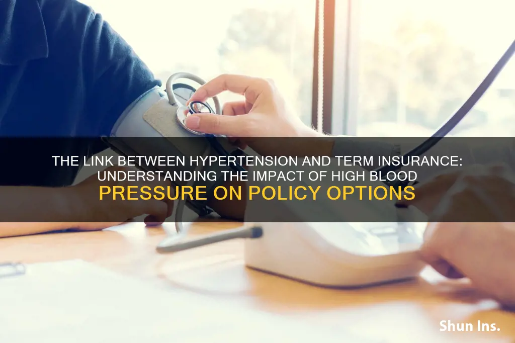 does high blood pressure term insurance