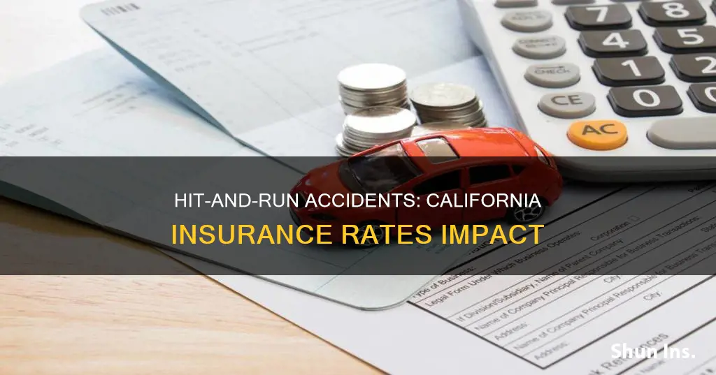 does hit and run accident raise insurance rates in California