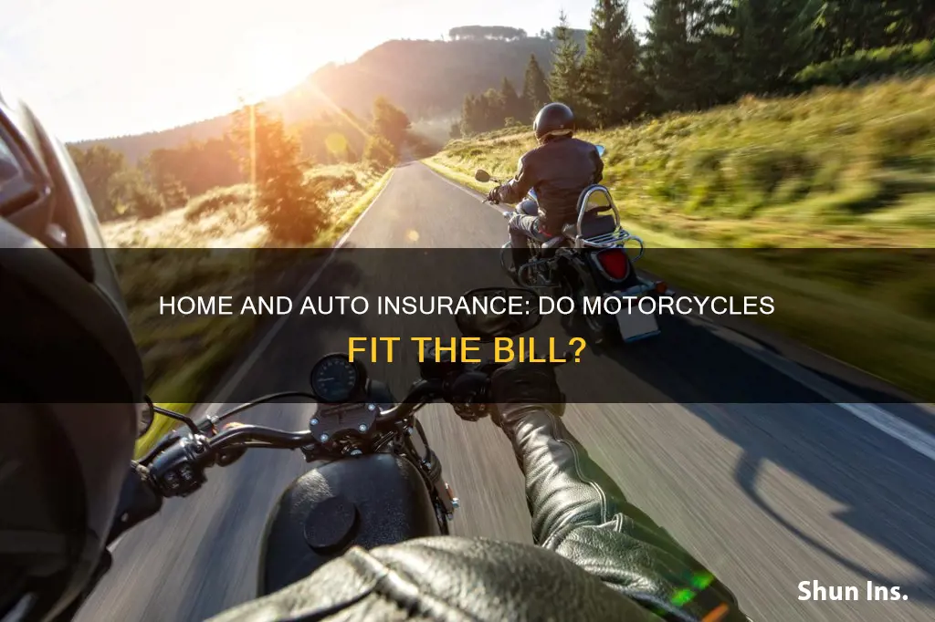 does home and auto insurance apply to motorcycles