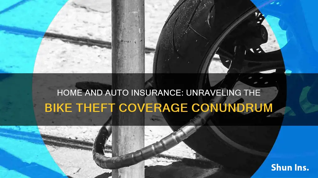 does home or auto insurance cover bike theft