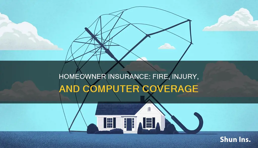 does homeowner insurance cover computer fire and injury to me