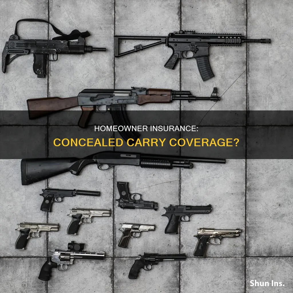 does homeowner insurance cover concealed carry