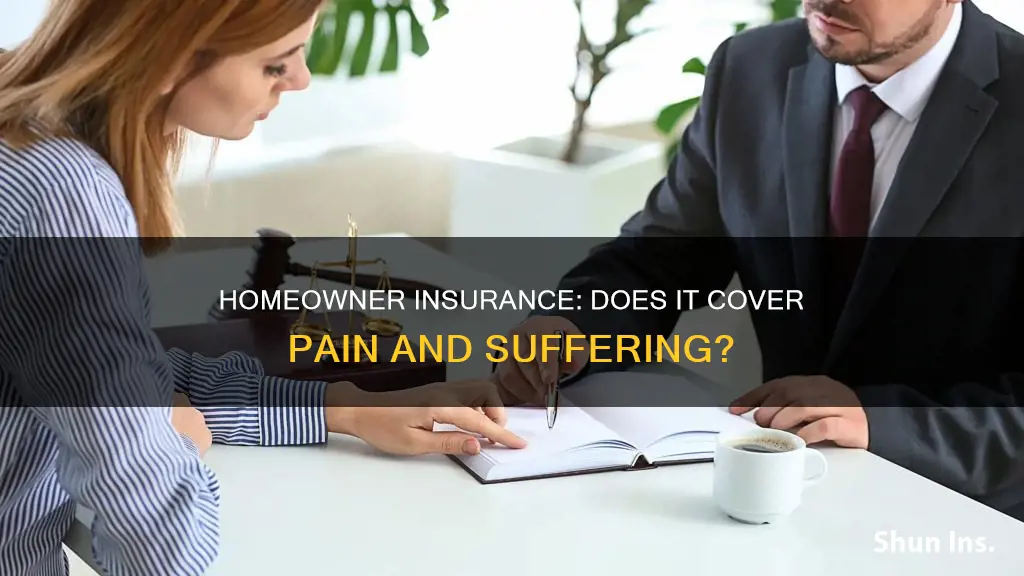 does homeowner insurance cover pain and suffering
