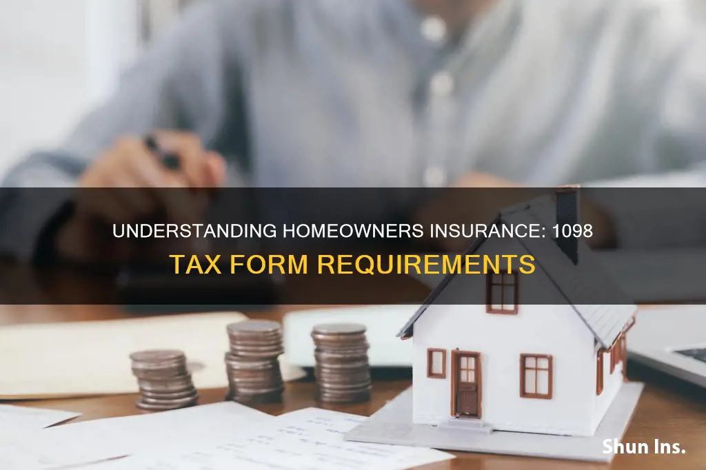 does homeowners insurance belong on a 1098