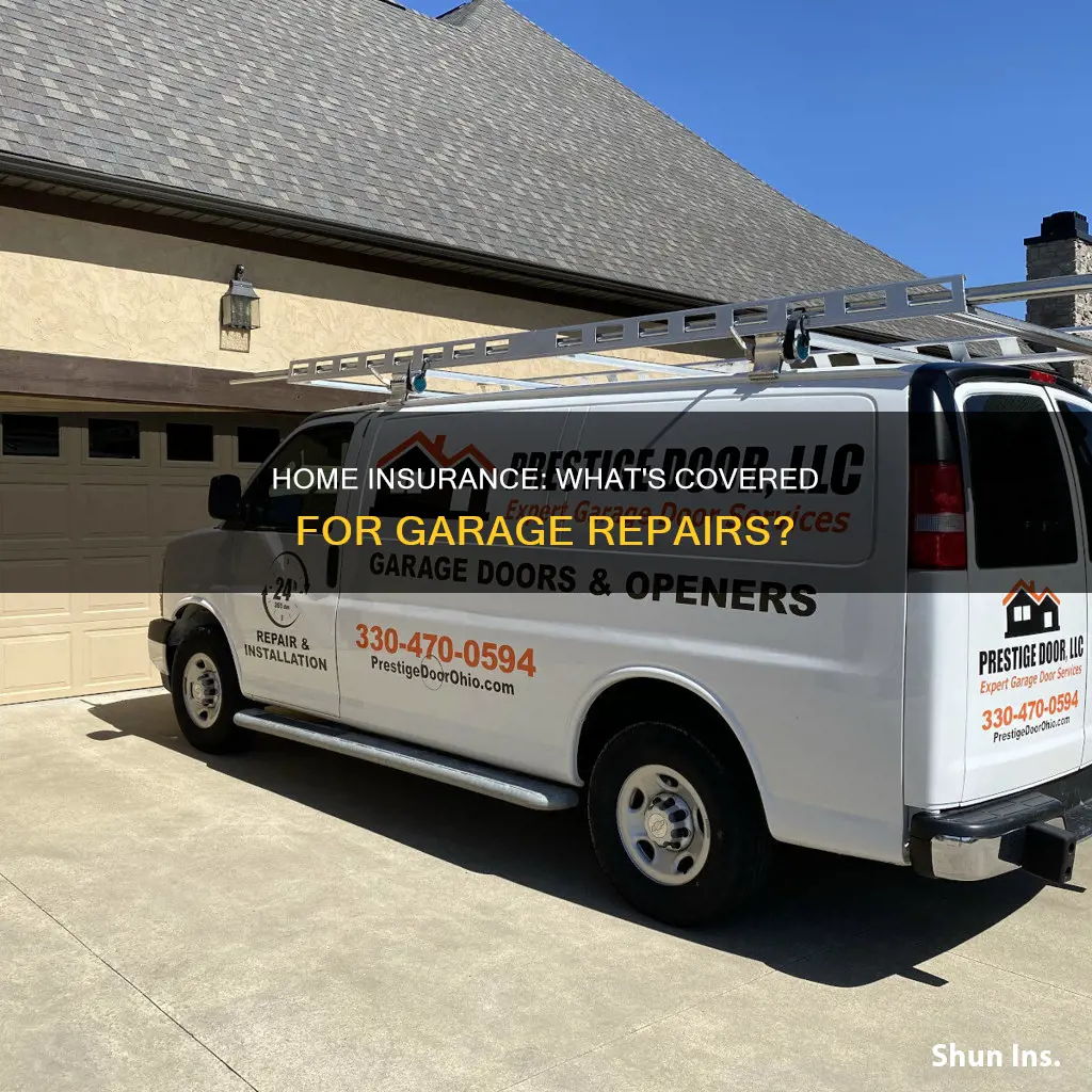 does homeowners insurance cover a broken garage