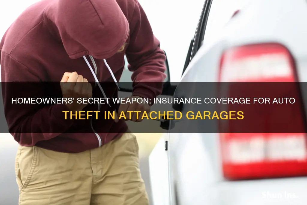 does homeowners insurance cover auto theft in attached garage