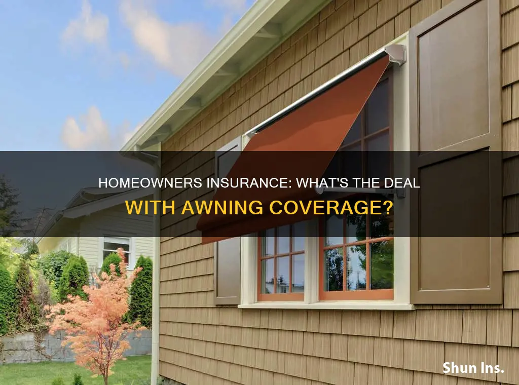 does homeowners insurance cover awnings