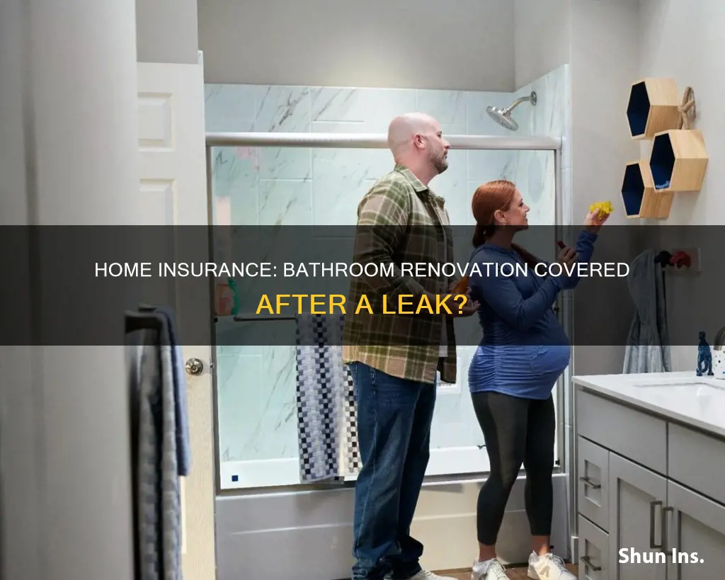 does homeowners insurance cover bathroom renovation after a leak