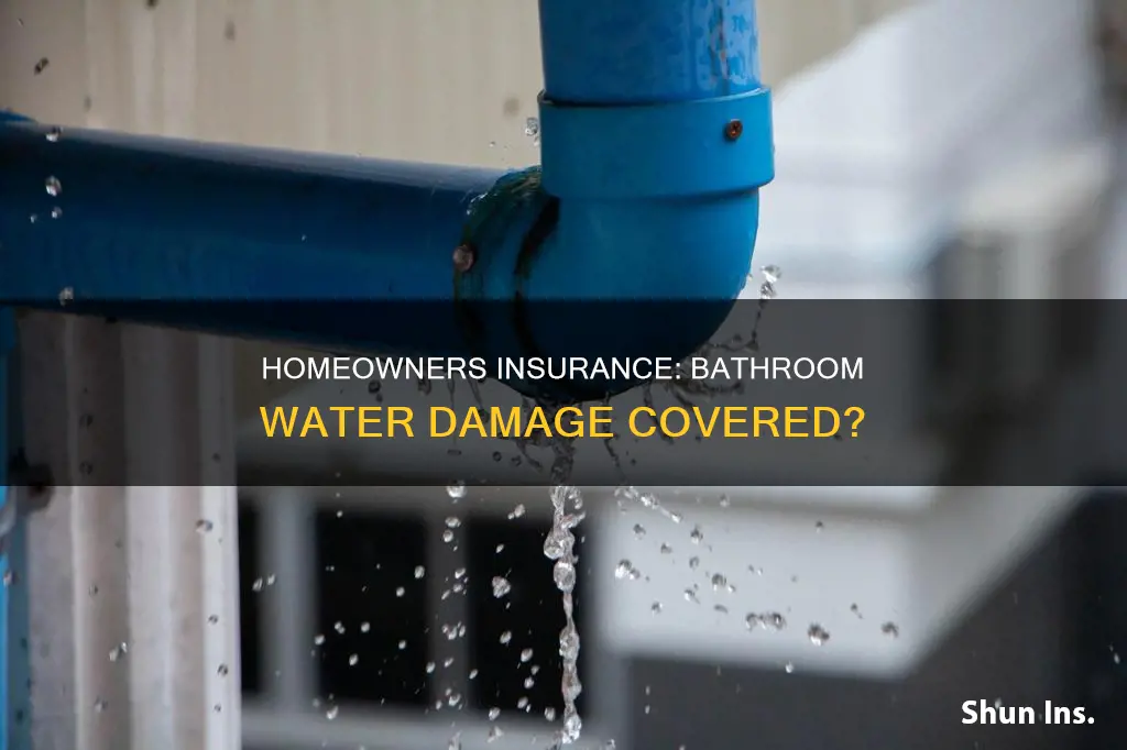 does homeowners insurance cover bathroom water damage