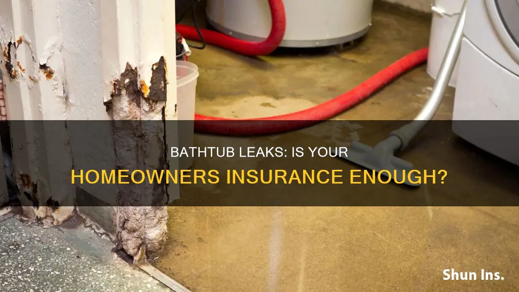 does homeowners insurance cover bathtub leaks