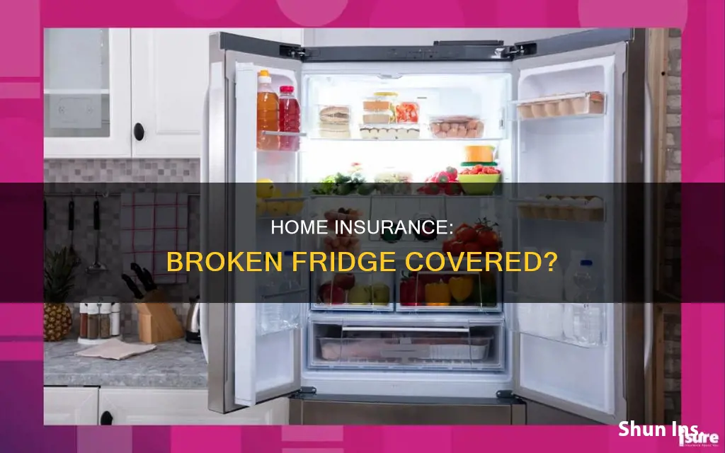 does homeowners insurance cover broken refrigerator