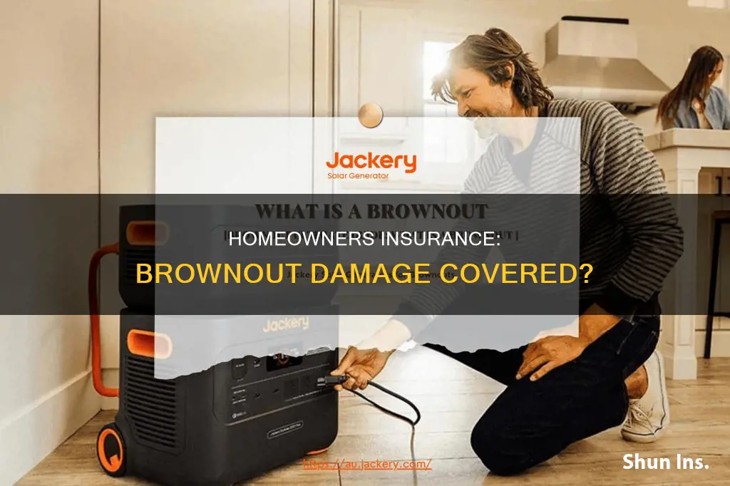 does homeowners insurance cover brown out damage
