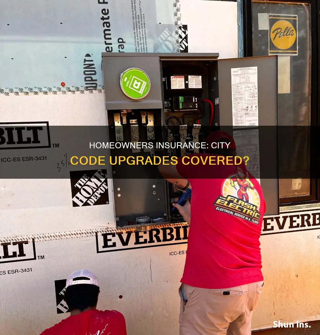 does homeowners insurance cover city code upgrades