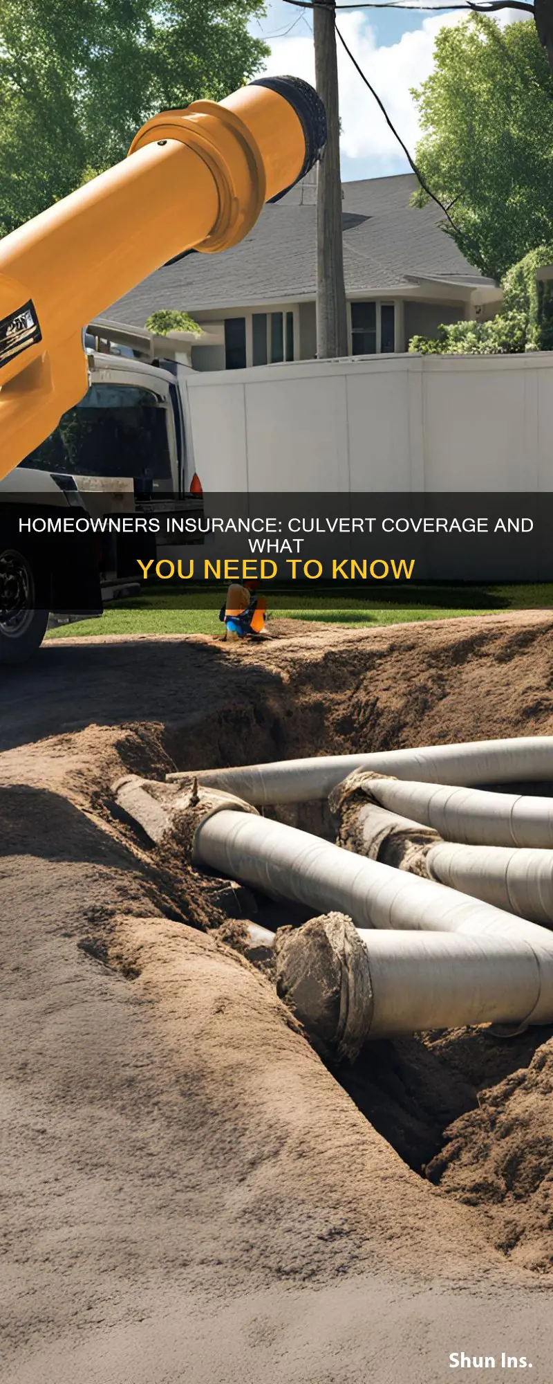 does homeowners insurance cover culverts