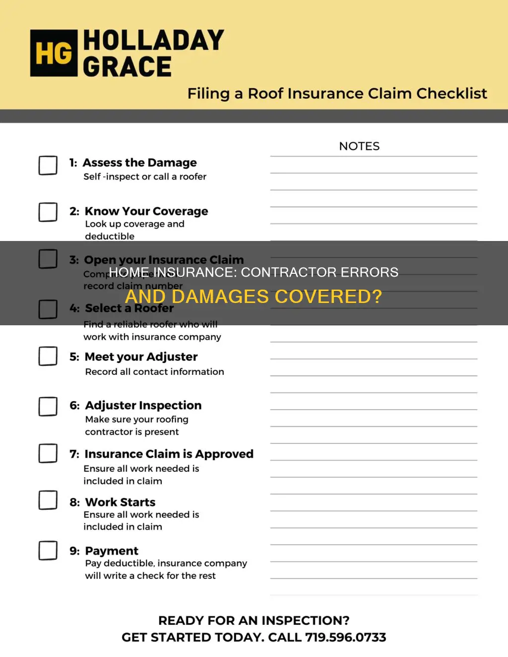 does homeowners insurance cover damage resulting from contractor erro
