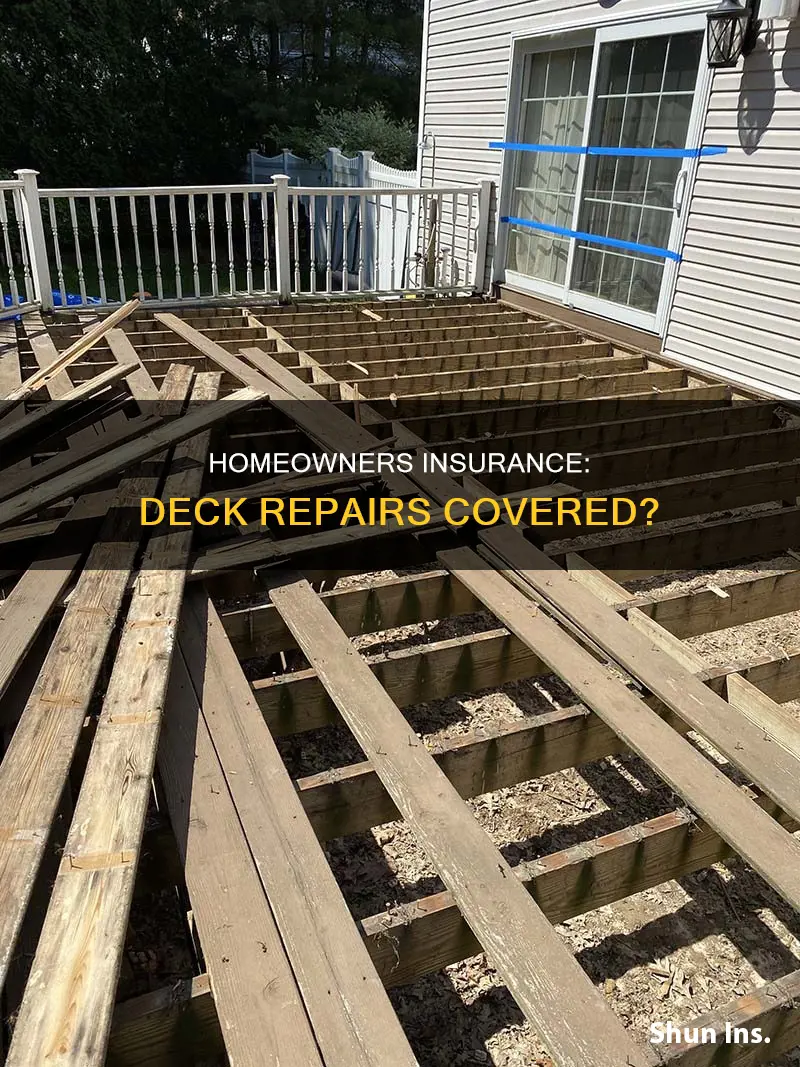 does homeowners insurance cover deck repair