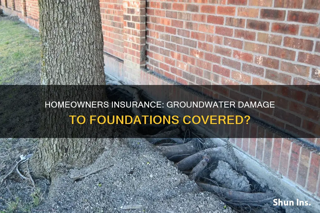 does homeowners insurance cover fondation damage caused by ground water