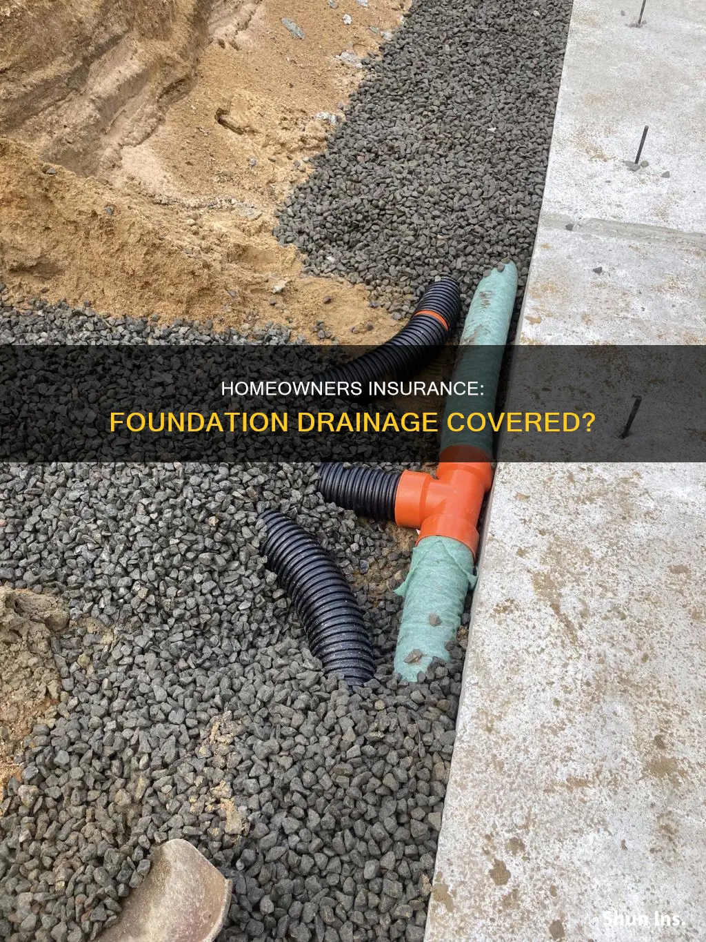 does homeowners insurance cover foundation drain drainage