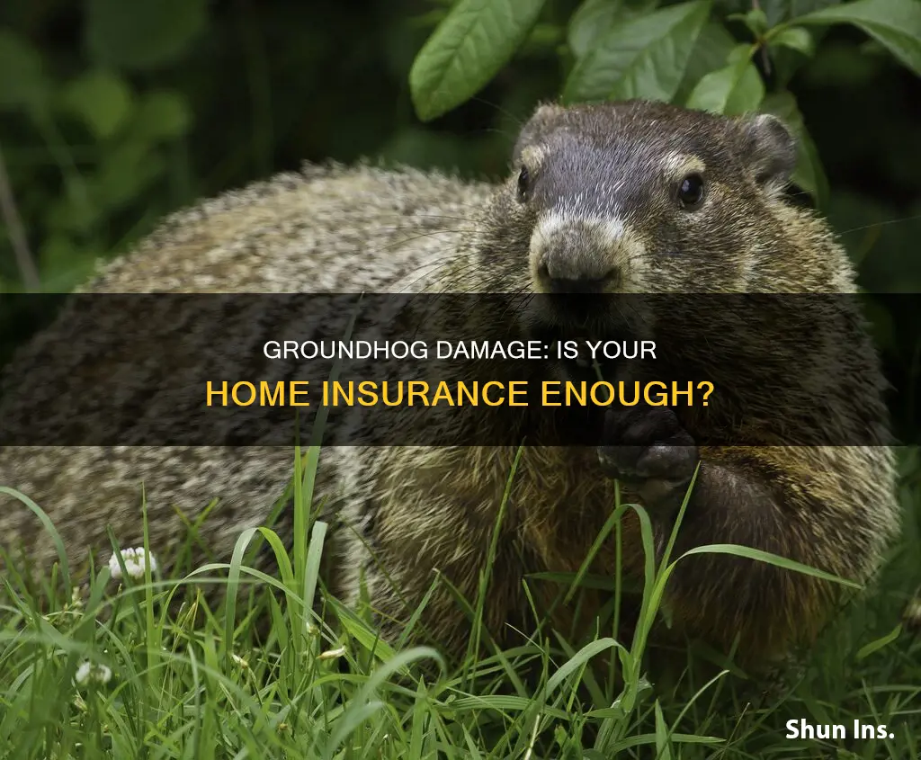 does homeowners insurance cover groundhog damage