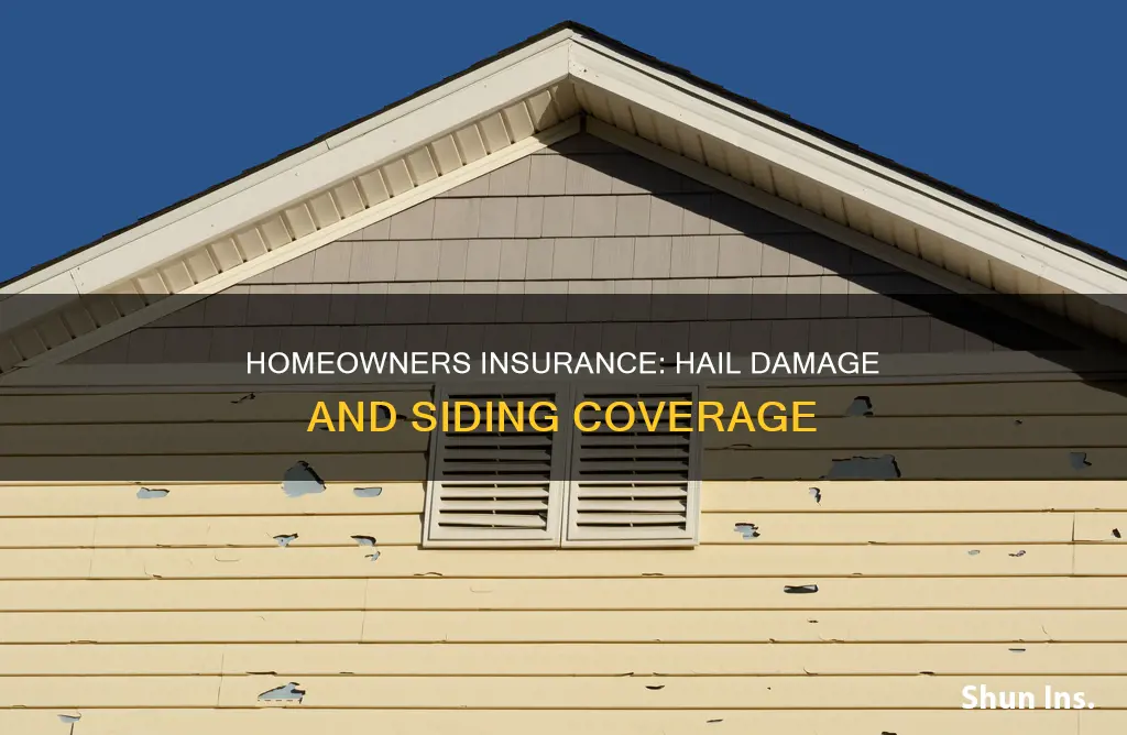 does homeowners insurance cover hail damage to siding