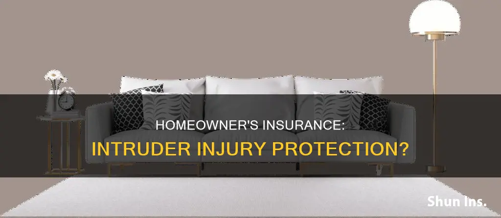does homeowners insurance cover injury to the homeownerby an intruder