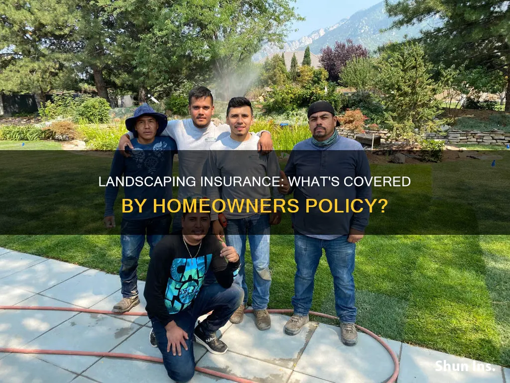 does homeowners insurance cover landscaping