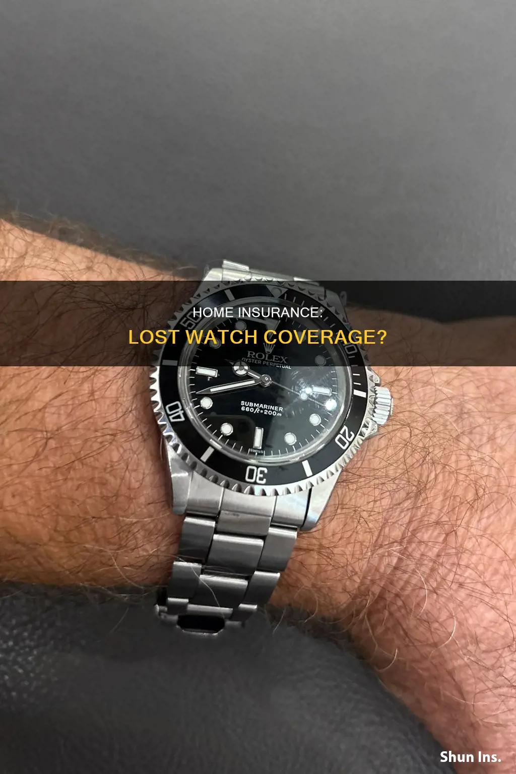 does homeowners insurance cover lost watch