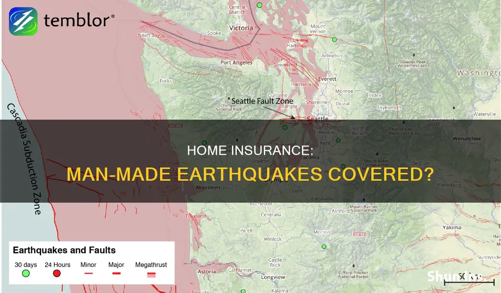 does homeowners insurance cover mmanmade arthwuakes