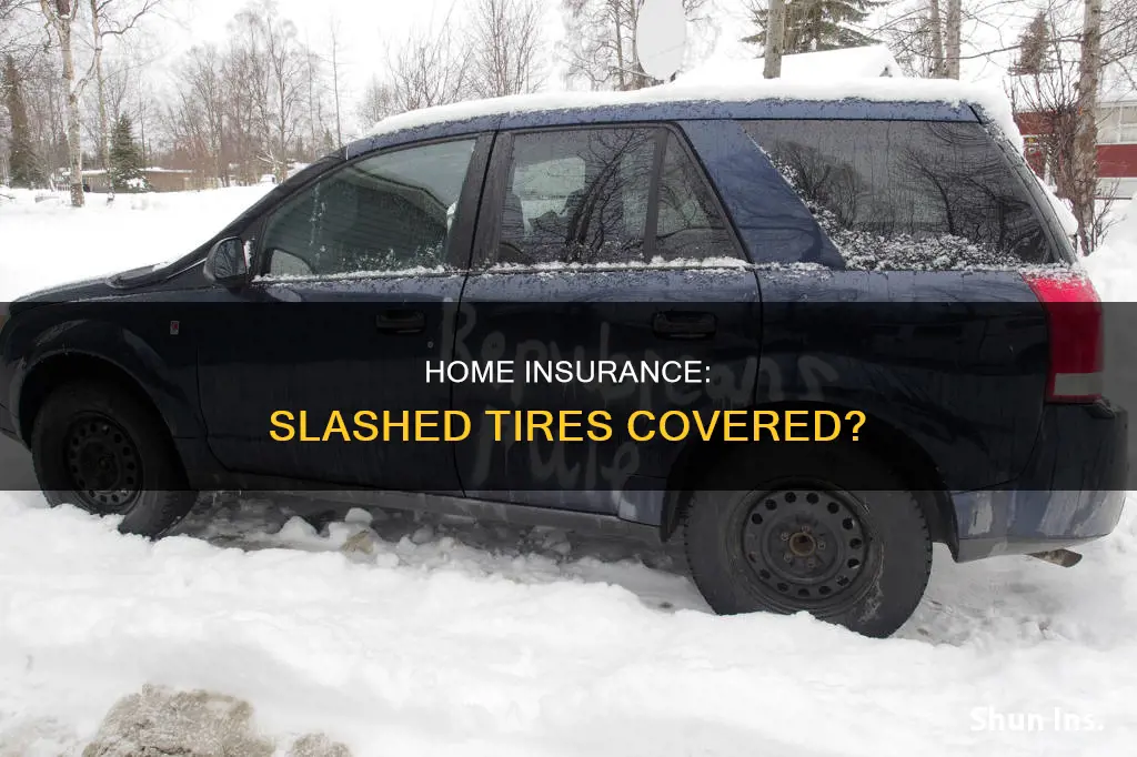 does homeowners insurance cover slashed tires
