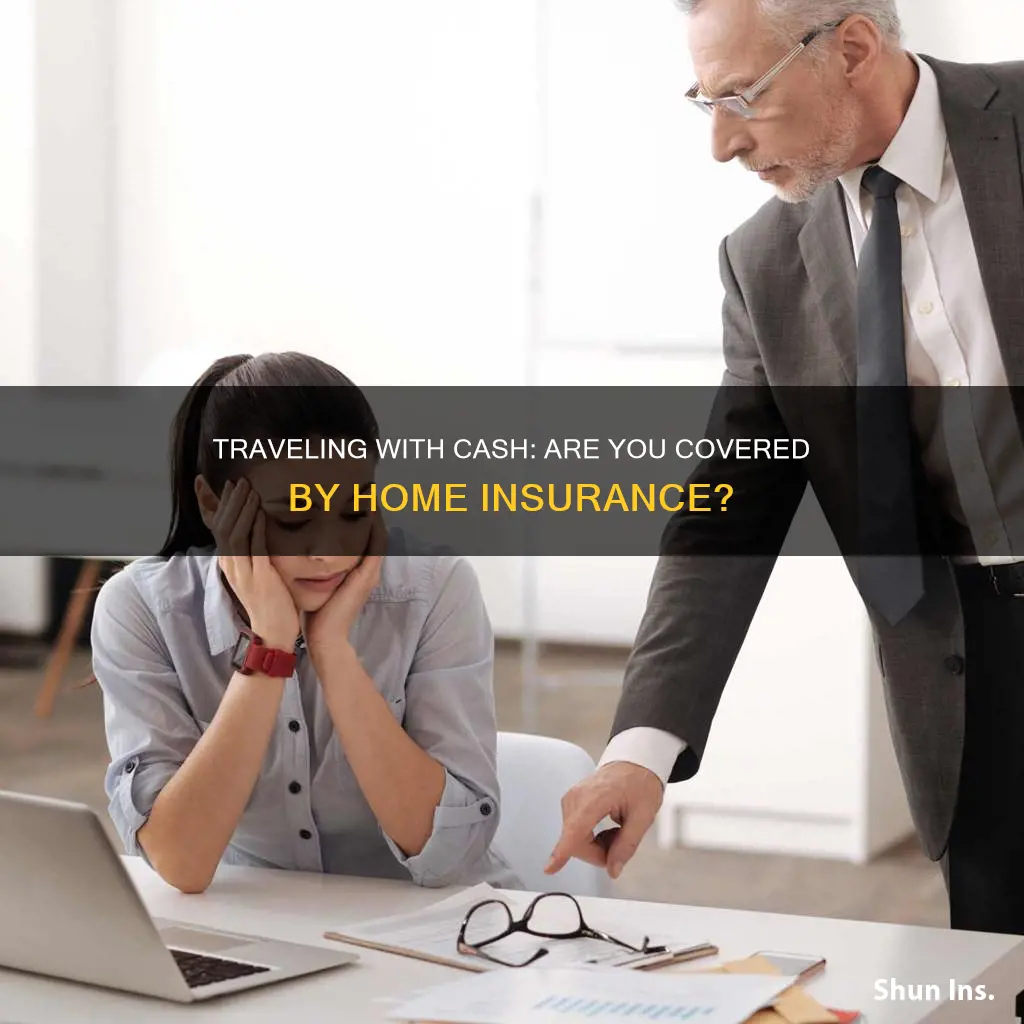 does homeowners insurance cover theft of cash while traveling