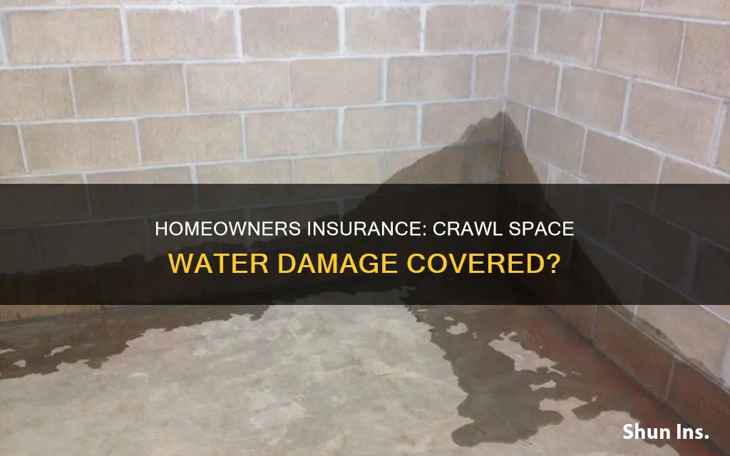 does homeowners insurance cover water in crawl space in Michigan