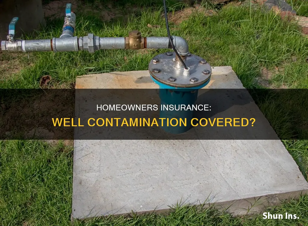 does homeowners insurance cover well contamination