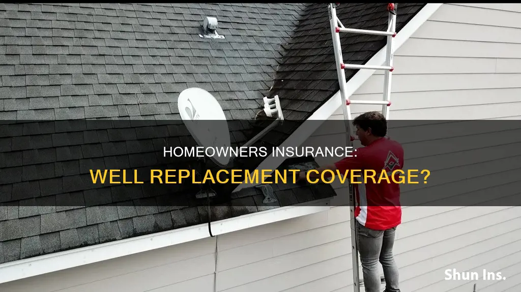 does homeowners insurance cover well replacement