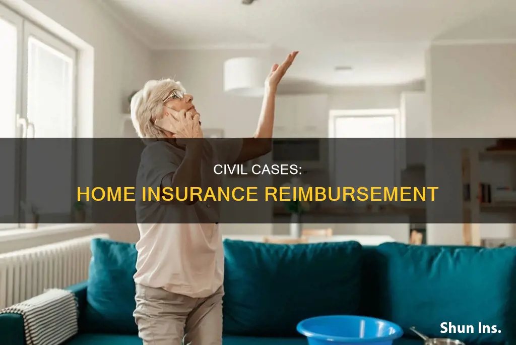 does homeowners insurance reimburse for civil case