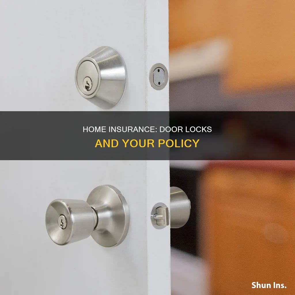 does homeowners insurance require door locks