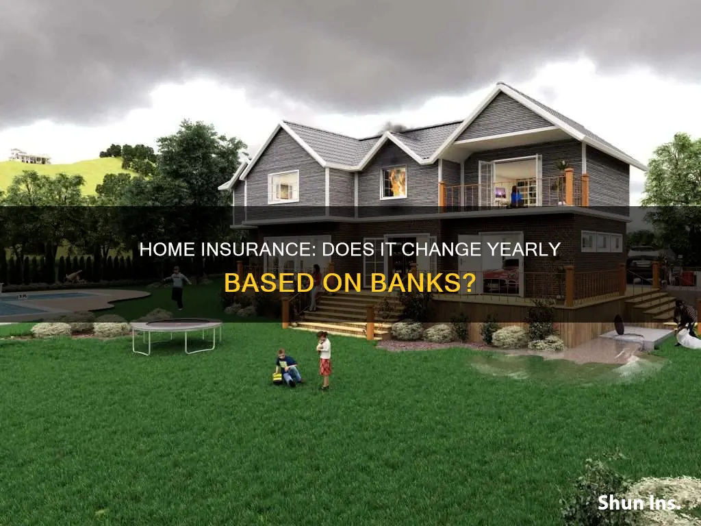 does homeowners insure go by a bank year