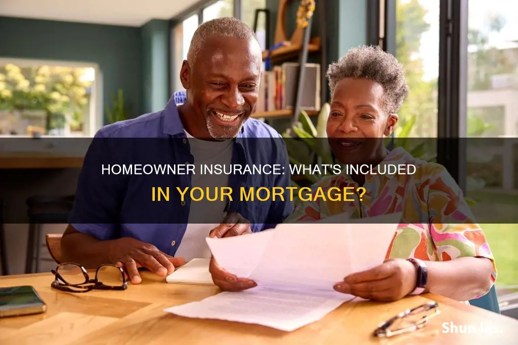 does honeowner insurance come out with mortgage