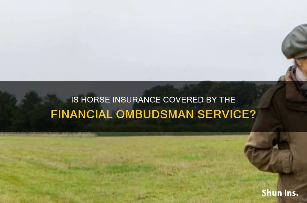 does horse insurance fall under the financial ombudsman