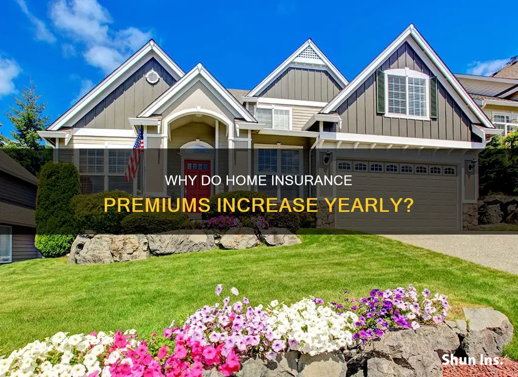 does house insurance go up every year